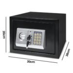 T20 8liters Electronic Safe Box with Key and Number lock - Image 2