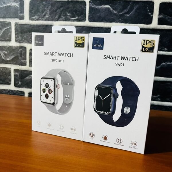 WIWU SW01 Silver 1.75 2.5D Curved HD IPS Touch Screen Bluetooth Smart Watch