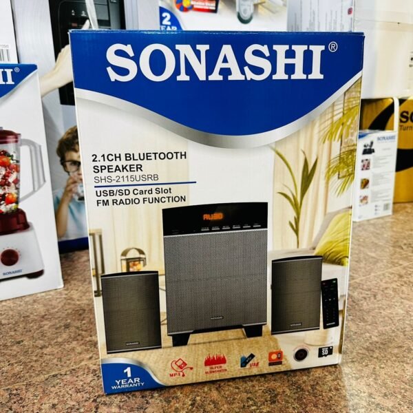Sonashi 2.1 Channel Multimedia Speaker System ,25000W - Black