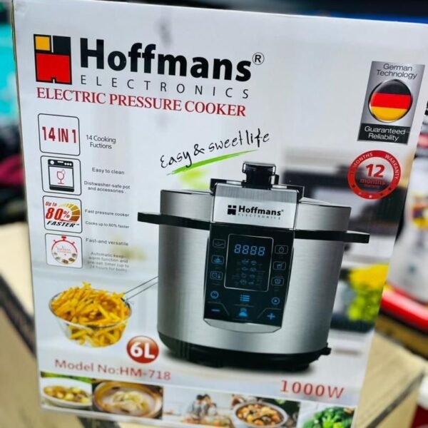 Hoffmans Electric Pressure Cooker (Silver)