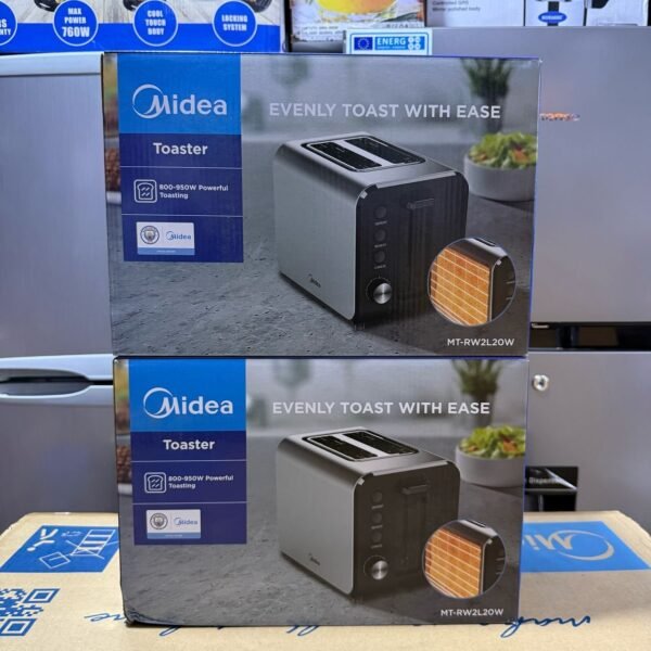 Midea 2-Slice Toaster โ 800โ950W, Stainless Steel (MT-RW2L20W)
