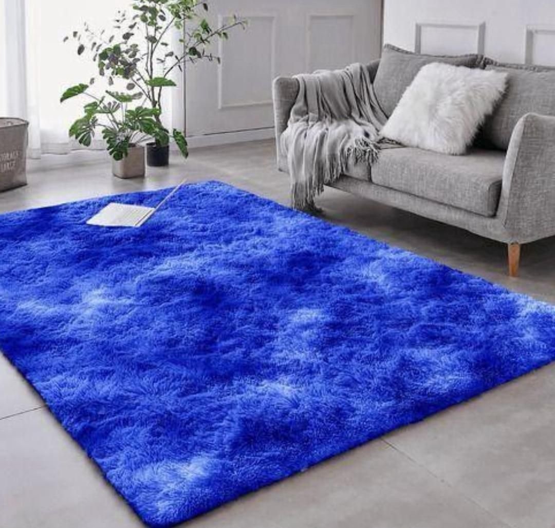 img-20250701-wa00701103419667161262046.jpg Fluffy blue area rug/carpet 1.5m by 2m - Image 1