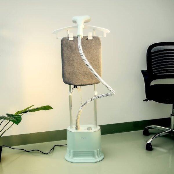 Krypton Garment Steamer With Adjustable Poles, Overheat Protection, White, KNGS6224