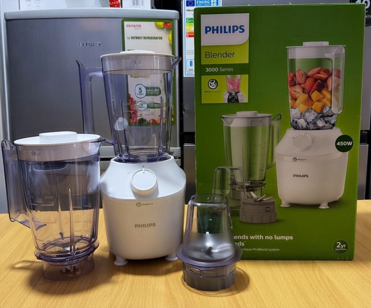 Philips 2-in-1 Double Jar Blender – 1.5L with Grinder & Mill - Image 2