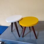 Executive set of 3 round table stools - Image 4