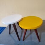 Executive set of 3 round table stools - Image 3
