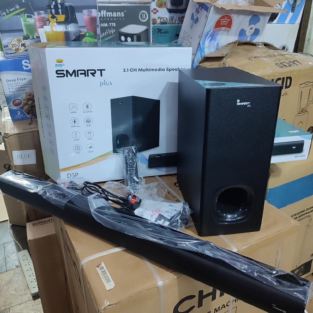 Smart Plus 2.1 inch Sound Bar MP-4600 - Black - Image 2