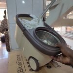 Spin mopper with a pair of mopps and wheels with Free liquid soap 5liters - Image 3