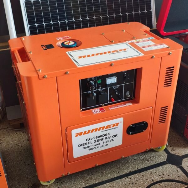 Runner-9800DSG silent diesel generator 8.3kva copper