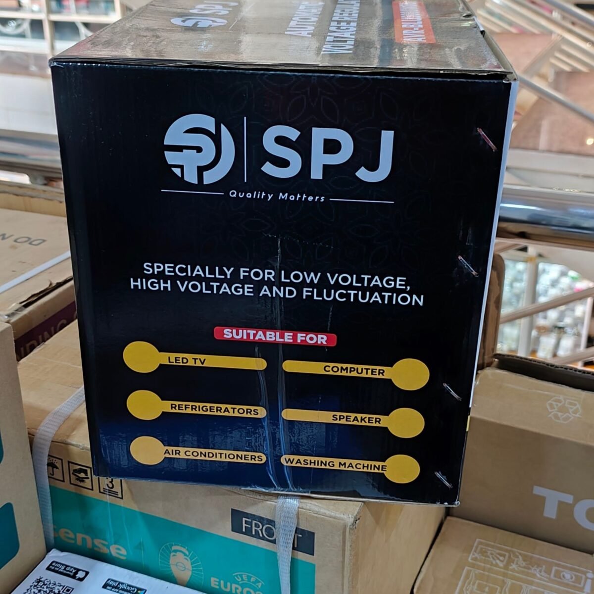 SPJ AVR-BLU5000W06 Automatic Voltage Regulator 5000W – Black - Image 3