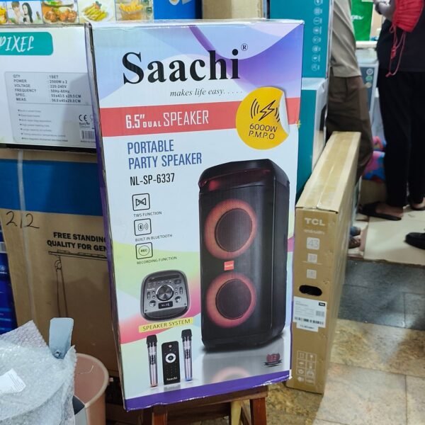 Saachi 6.5 inch portable party speaker NL-SP-6337
