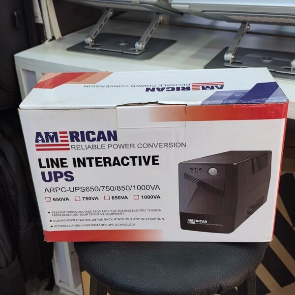 American Reliable Power Conversion 650A UPS – 650VA Backup Power Supply for Home & Office