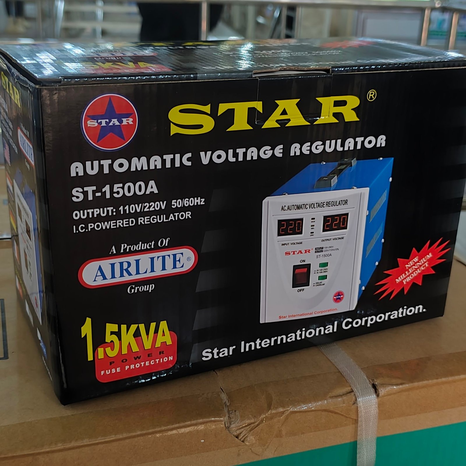 img_20250724_143426241078867865180181.jpg Star ST-1500A Automatic Voltage Regulator/stabilizer - Image 1