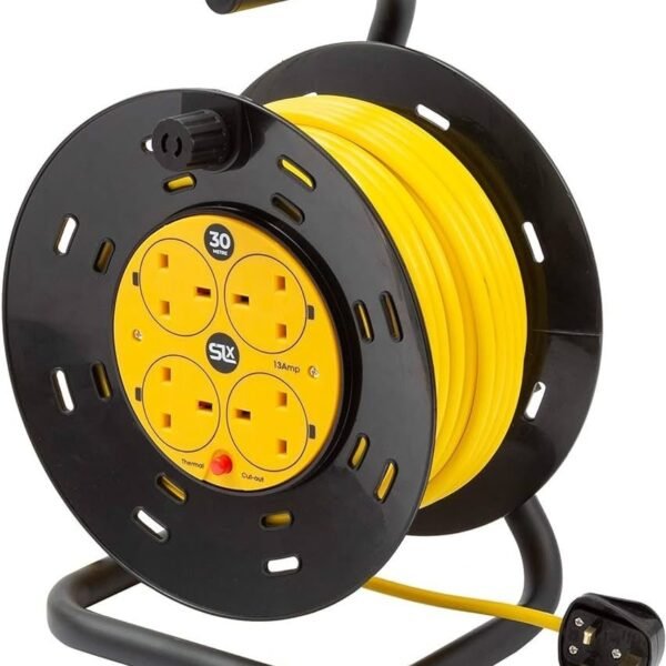 25m outdoor extension reel with 2.5mm thickness wire