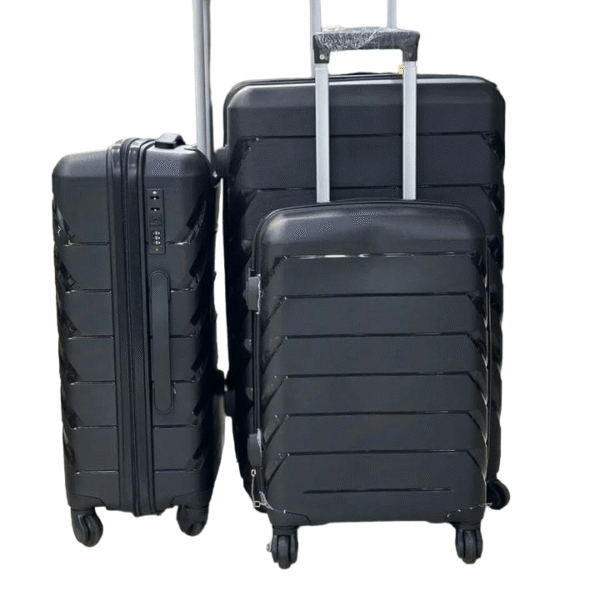 A set of genuine plastic suitcase luggage travel color vary