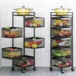 Professional 5 tier Rotating Storage Kitchen Rack organizer
