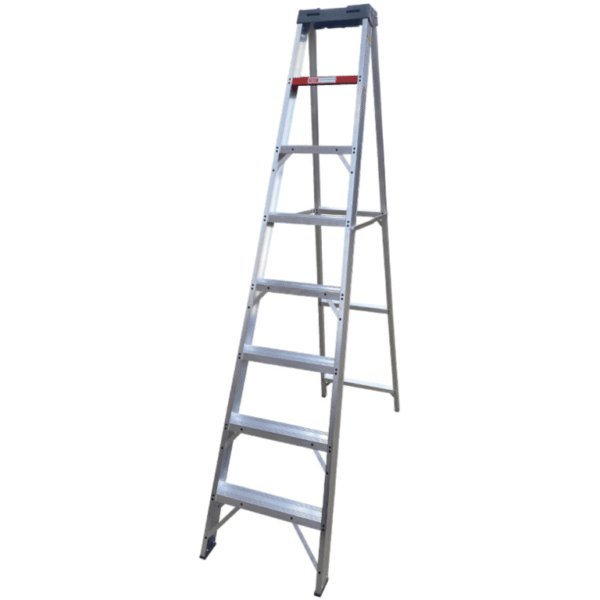7 steps heavy duty aluminum ladder
