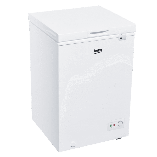 Beko chest freezer BCF1111 UK KE - 100LT, STATIC, WHITE, SLIDING GLASS