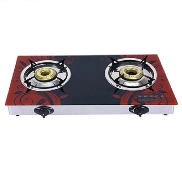 Pixel Double Burner Glass Gas Stove