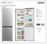 Hitachi 320Ltrs 2-Door Bottom Freezer Inverter Compressor Fridge, Premium Silver, RB410PUN6PSV - Image 2