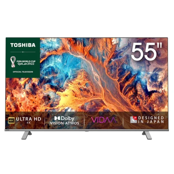 Toshiba 55C350 55 Inch 4K UHD Smart LED TV With HDR, Dolby Atmos & Inbuilt Free To Air Decoder – Black