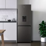 Hisense 310L/ 222L/ Bottom Mounted with Water Dispenser Refrigerator Inox - Image 4