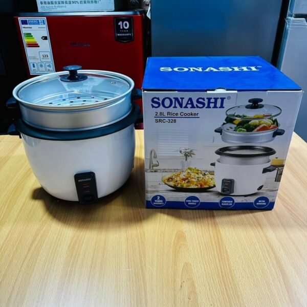 Sonashi SRC-328 Rice Cooker – 2.8L, Non-Stick Inner Pot, Keep Warm Function