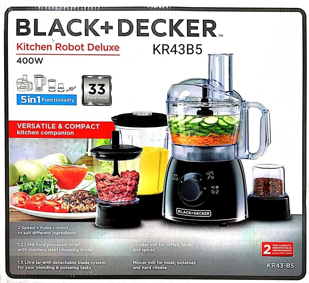 wp-1664562776777.jpg Black+Decker 5-In-1 Food Processor With 33 Functions KR43-B5 - Image 1