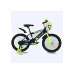 16-Inch Kids Mountain Bicycle with Training Wheels & Bottle – Multicolour