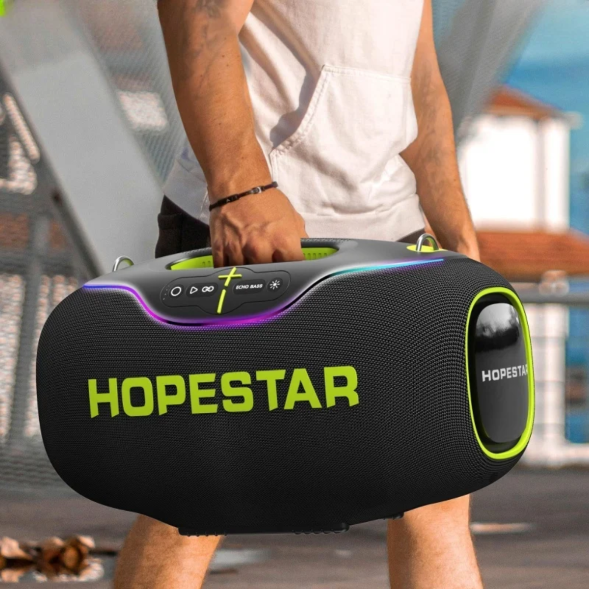 Hopestar A80 350W Portable Wireless Bluetooth Speaker – IPX6 Waterproof, TWS, Fast Charging - Image 4