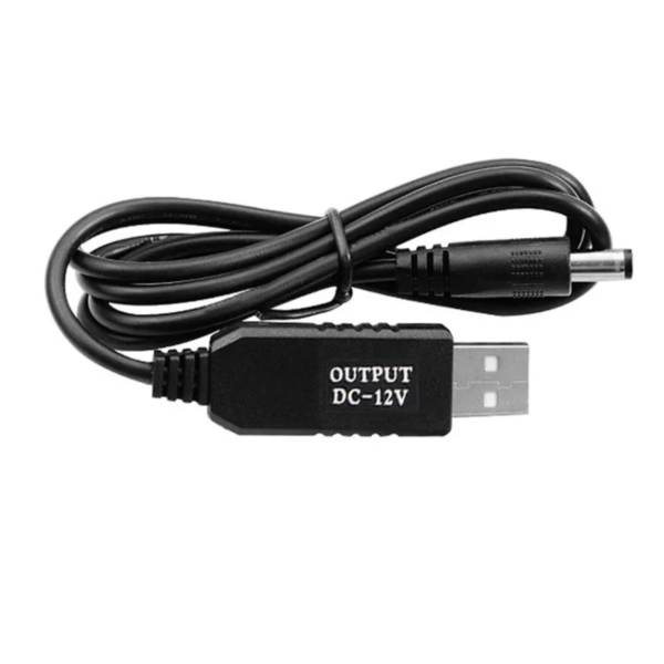 USB to 12V Power Boost Cable for Fiber Internet Routers (Uganda)