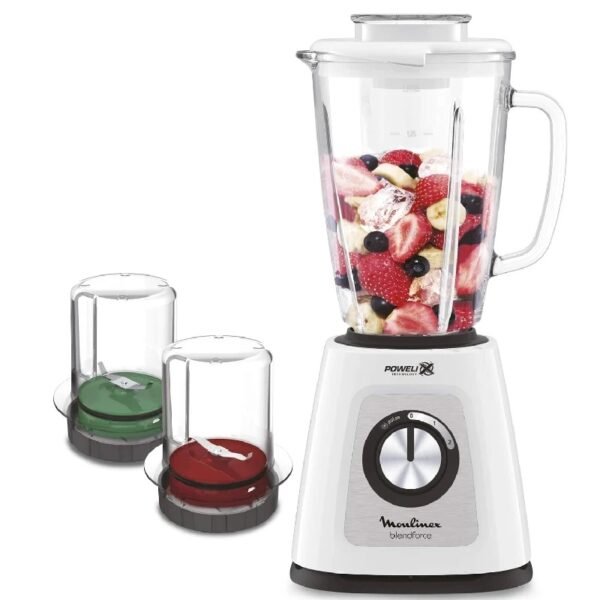 Moulinex Blendforce 2 600 Watts, Glass Blender, Grinder + Chopper | LM438127