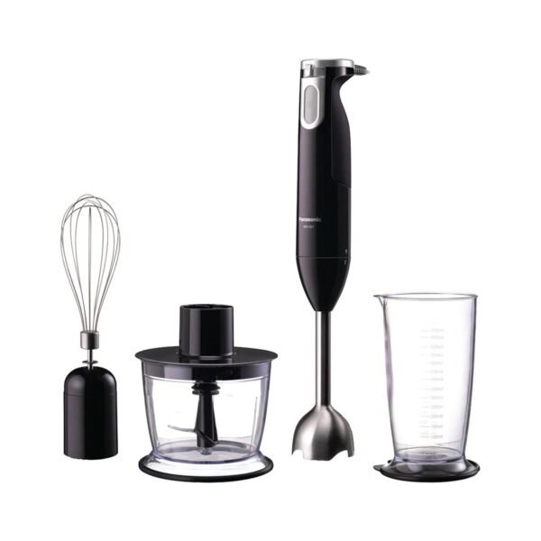 Panasonic 3-in-1 Hand Blender with Chopper & Whisk, 600 Watt | MX-SS1BTZ