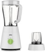 Braun Blender 2 in 1, 500W, 1.75L, 2 Speeds, Pulse Function, 4 Blades System, JB0115WH, White - Image 2