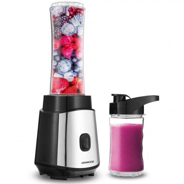 Kenwood 350W Personal Blender, Smoothie Maker, 2 Smoothie2Go Bottles & Lids, Ice Crush Function | BLM05