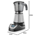 De’Longhi 6 Cups Moka Pot Coffee Machine DLEMKP63.B - Image 3